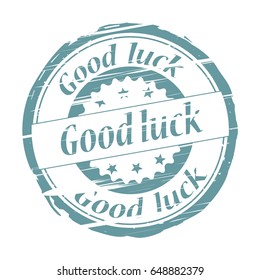 Good luck grunge stamp - vector