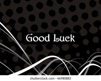 good luck halftone wave background