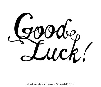 Good luck. Hand written vector doodle font inscription