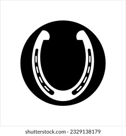 Good Luck Horseshoe Design Vector Art Illustration