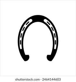 Good Luck Horseshoe Icon Vector Art Illustration