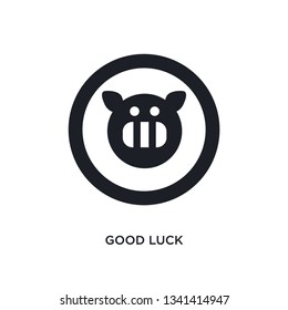 good luck isolated icon. simple element illustration from zodiac concept icons. good luck editable logo sign symbol design on white background. can be use for web and mobile