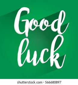 Good Luck Lettering Design