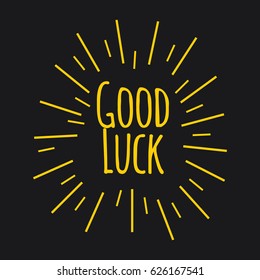 Good Luck Logo Vector Template