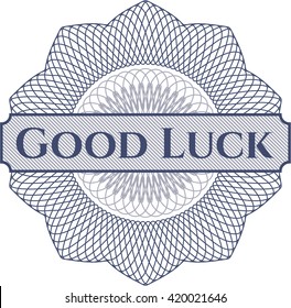 Good Luck money style rosette