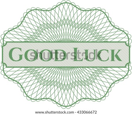 Good Luck money style rosette