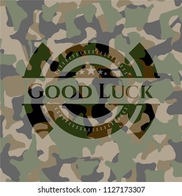 Good Luck on camouflaged texture