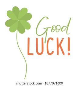 Good Luck Print Vector Art Illustration Stock Vector (Royalty Free ...