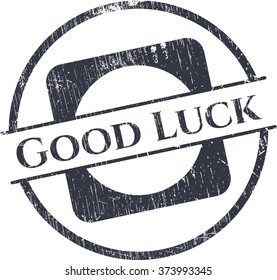 Good Luck rubber grunge texture stamp