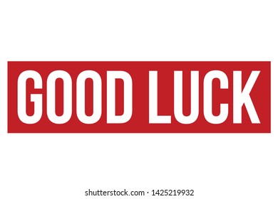 Good Luck Rubber Stamp. Red Good Luck Stamp Seal – Vector
