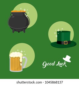 Good luck and saint patricks day symbols