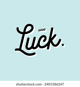 Good Luck - Saint Patrick's Day Typographical Background