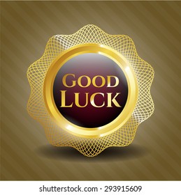 Good Luck Shiny Badge Stock Vector (Royalty Free) 293915609 | Shutterstock