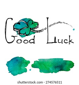 good luck with a water color clover