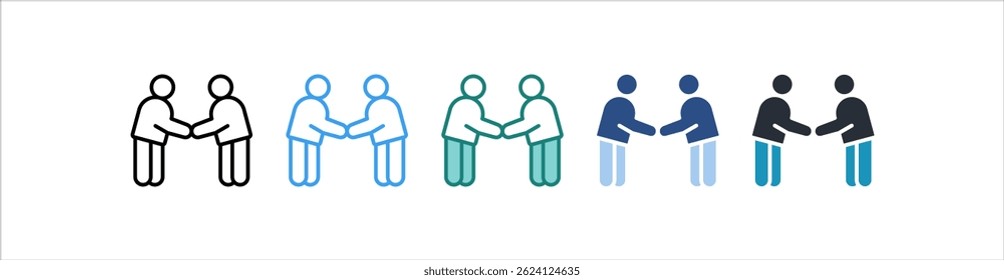 Good Manners Icon In Different Style Vector