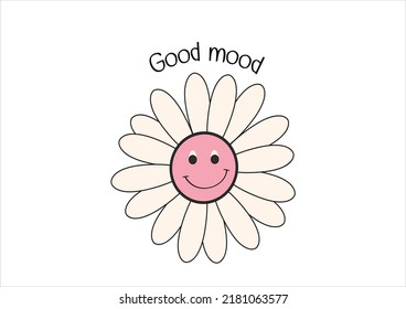 good mood butterflies and daisies positive quote flower watercolor margarita 
mariposa
stationery,mug,t shirt,phone case fashion slogan  style spring summer sticker and etc Tawny Orange Monarch statio