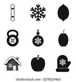Good mood icons set. Simple set of 9 good mood vector icons for web isolated on white background