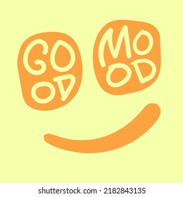 good mood typography emotion doodle style art