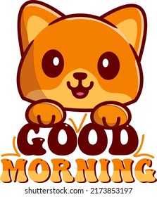 Good morning Baby Funny t shirt and mug design vector illustration