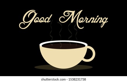 Good morning background with a cup of tea