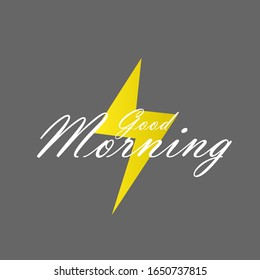 good morning, beautiful greeting card background or template banner. vector design illustration
