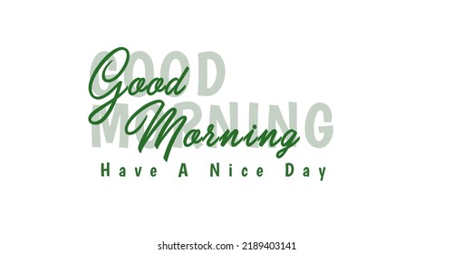 Good Morning Beautiful Vector Design