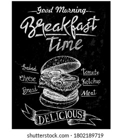 Good Morning, Breakfast time, doodle menu