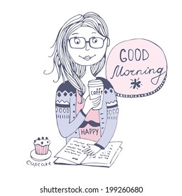 Good morning  with coffee  