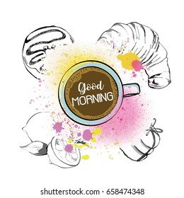 Good morning. Coffee background.