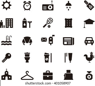GOOD MORNING glyph flat icons