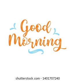 good morning greeting in calligraphy style