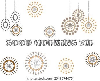 GOOD MORNING GREETINGS VECTOR ART, GOOD MORNING TEXT