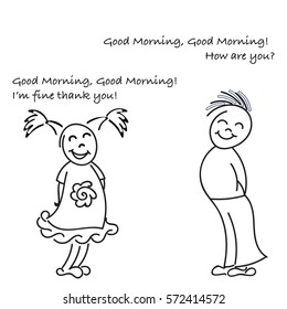 Good Morning How are you to color