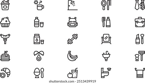 Good morning icons High-Quality Vector Icons Collection with Editable Stroke. Ideal for Professional and Creative Projects.