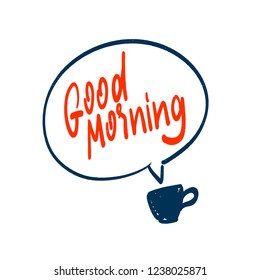 Good Morning lettering text