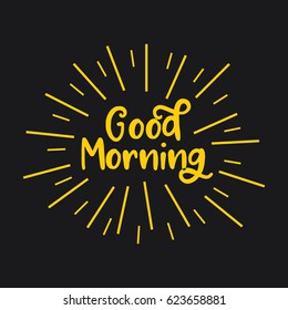Good Morning Logo Vector Template