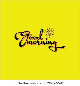 Good Morning Logo Vector Template Design