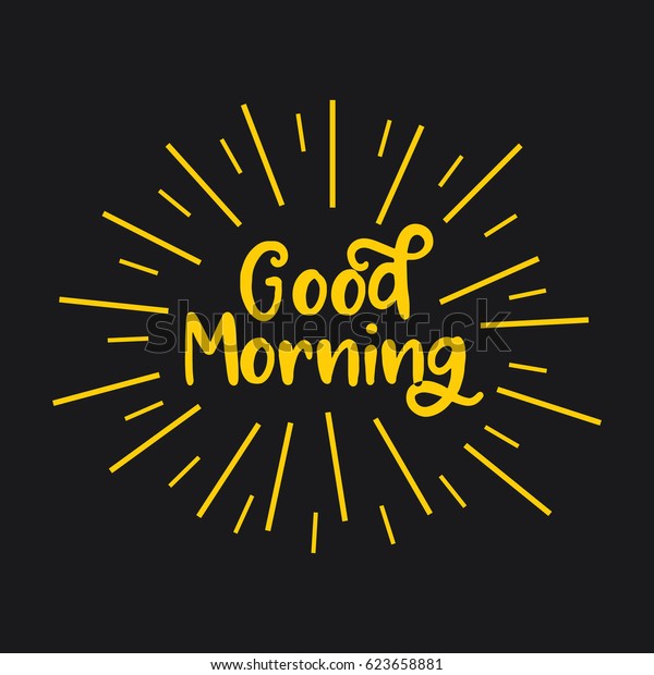 Good Morning Logo Vector Template Stock Vector (Royalty Free) 623658881 ...