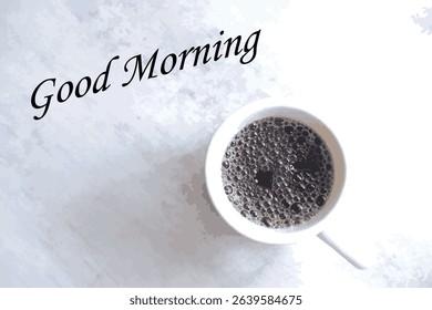 Good Morning - Good Morning Logotype with a cup of coffee image
