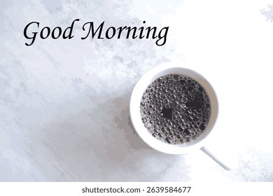 Good Morning - Good Morning Logotype with a cup of coffee image