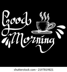 Good Morning, quotes doodle vector