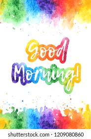 Good Morning Rainbow Images Stock Photos Vectors Shutterstock