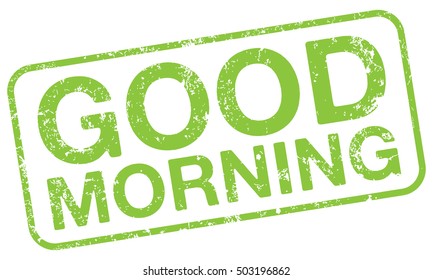 Good Morning stamp