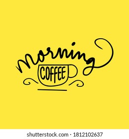 Good Morning Sunshine Nice Vector Calligraphy Lettering Motivation Phrase Poster Design. doodle vector illustration