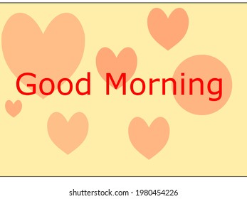 Guten Morgen Vorlage Vektor. Guten Morgen, Postkarte.