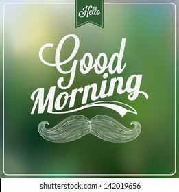 Good Morning Typographical Background