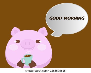 good morning vector