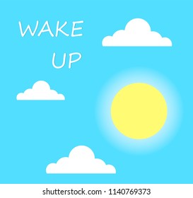 good morning vector background