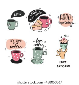 Good morning vector card
