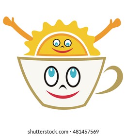 Good morning. Vector illustration.